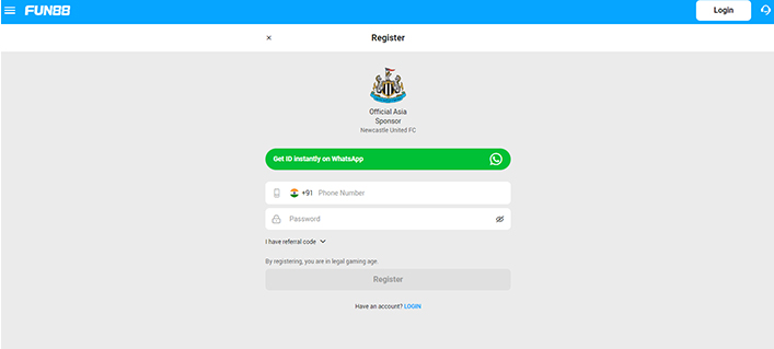 Fun88-registeration-min Fun88 quick registration page